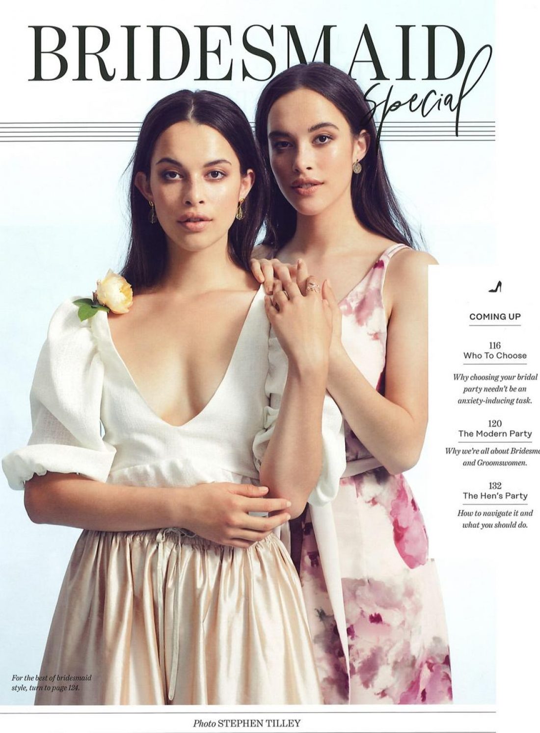 Charlee & Jaclyn photographed by Stephen Tilley for NZ weddings Magazine; styling Ana MacDonald