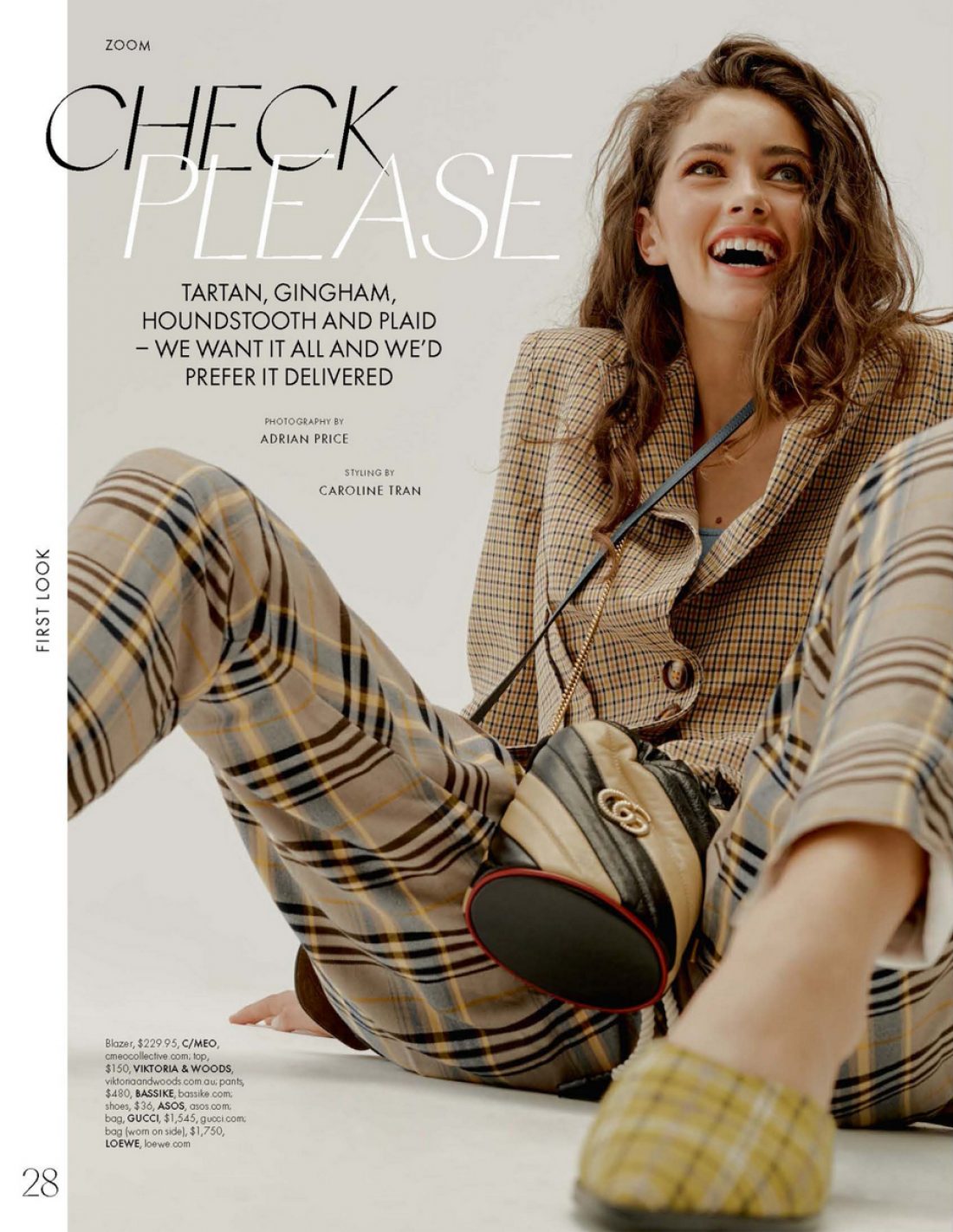 Ruby photographed for Elle Magazine by Adrian Price, styling by Caroline Tran