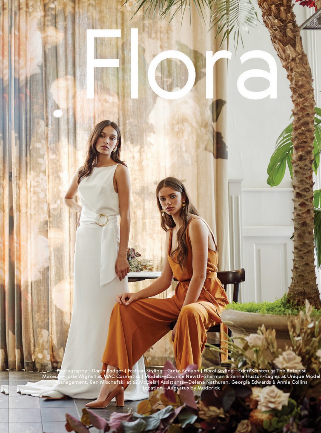 Caprice & Sanne photographed by Garth Badger for Together Journal; Styling : Greta Kenyon; Mua : Josie Wgnall