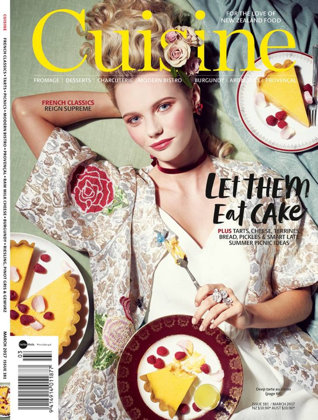Carla photographed by Stephen Tilley for the Cover of Cuisine Magazine, Mua: Josie Wignall using MAC Cosmetics