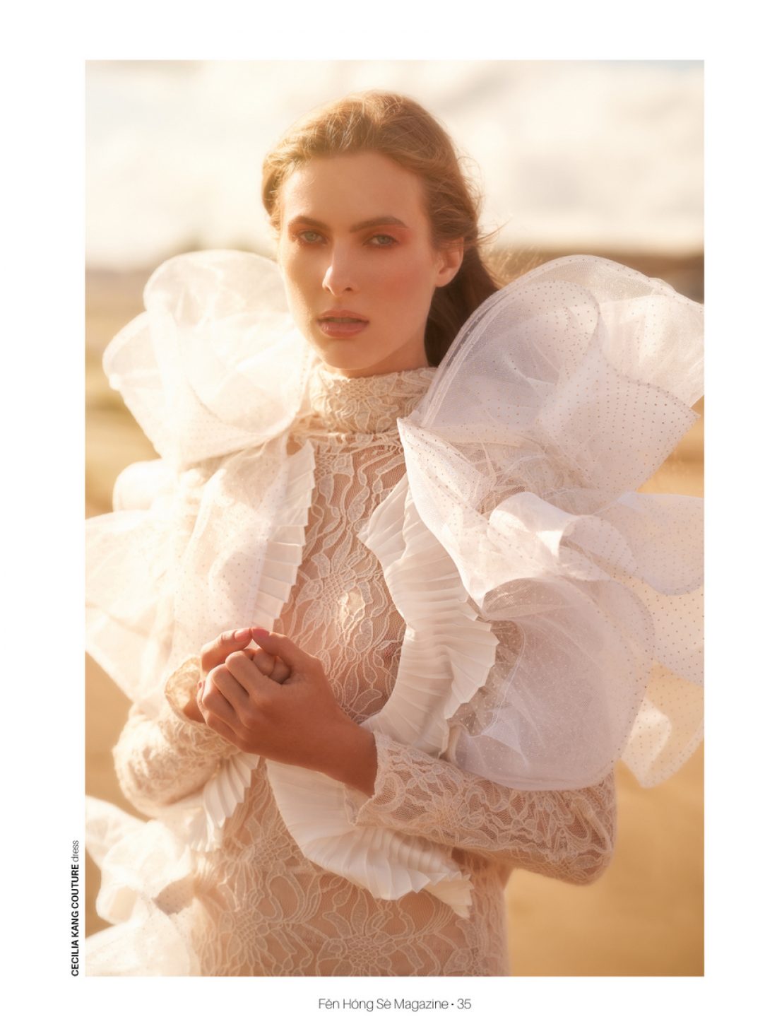 Katie C. & Hannah C photographed by Ian Vincent for Fen Hong Se Magazine : Hair: Lenard Johnston, Mua: Abbie Ahmed; Mua : Olga Gill; Retouch: Studio Resolve; with Jason Kapurubandara