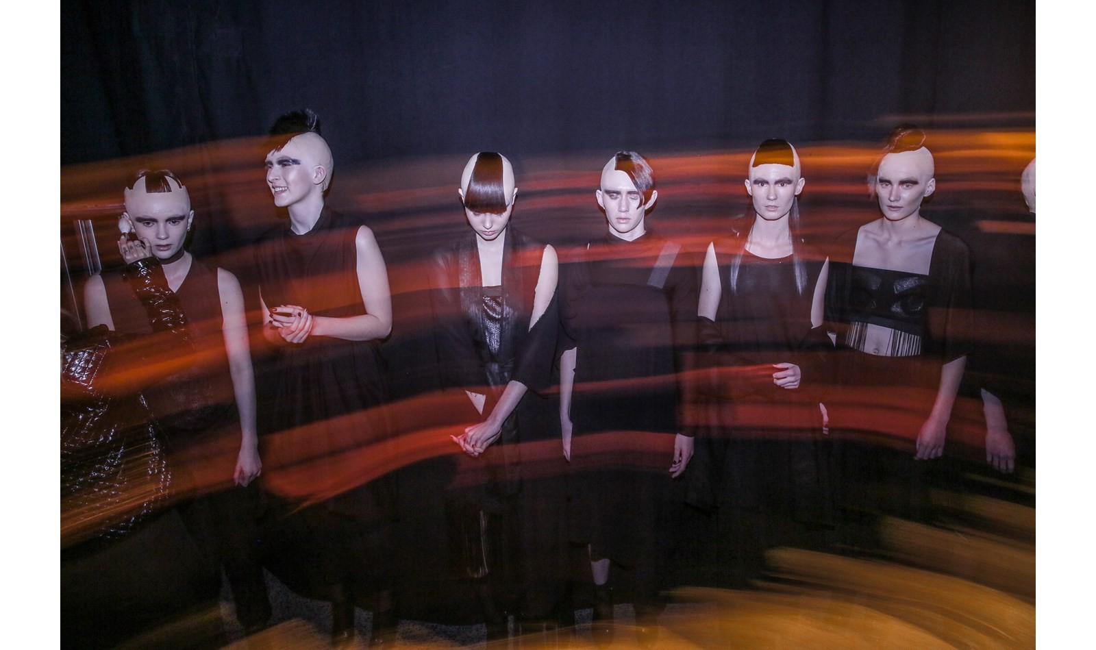 Libby, Liv, Isabella, Meg, Emily, Courtney, Caitlin for Ryder Salon in Black Magazine by Damien Nikora