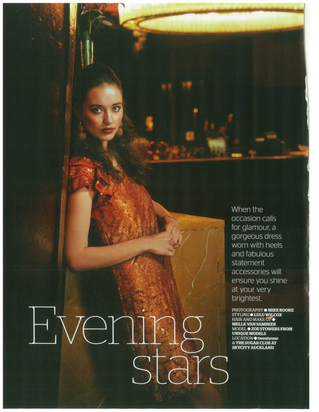 Zoe photographed by Michael J. Rooke for AWW Magazine Mua: Melle Van Sambeek; Styling: Lulu Wilcox