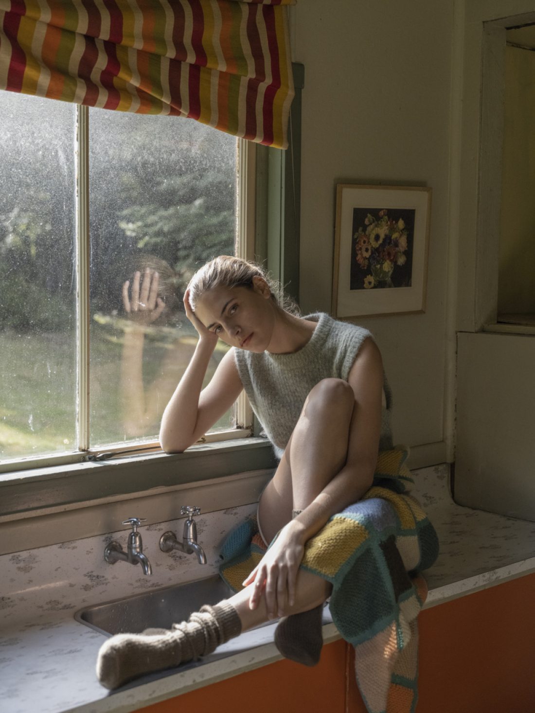 Bernie photographed by Derek Henderson for Viva Glossy #8: Fashion Dan Ahwa; Mua : Shirley Simpson