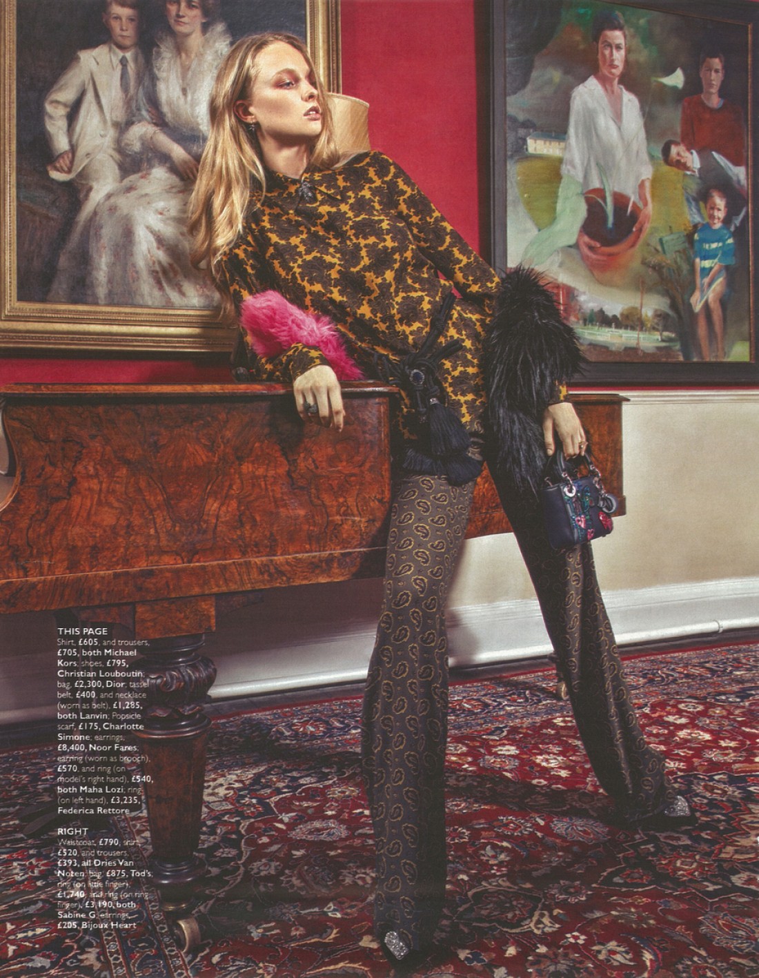 Eva photographed for Bitish Grazia Magazine