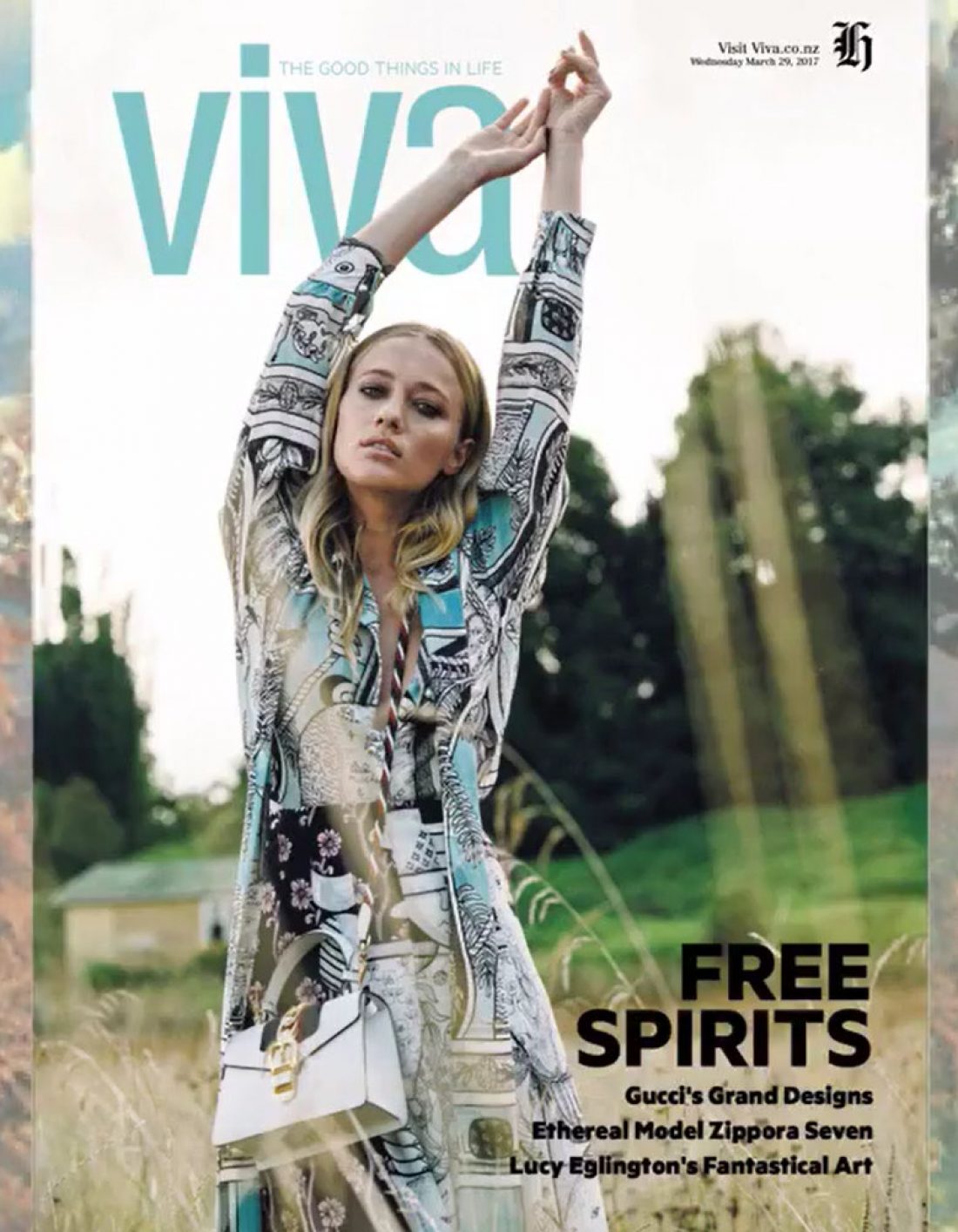 Zippora photographed by Tom Gould for Cover of Viva magazine wearing Gucci : Styled by Dan Ahwa; Mua: Kiekie Stanners