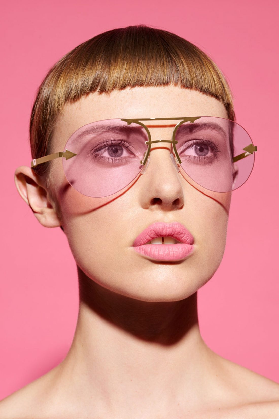 Alannah photographed for @Karen_Walker Eyewear “Sunshades” Campaign  Makeup by @kiekies__ for @MacCosmetics Photo by @DerekHendersonPhoto Hair by @rydersalon #KWEyeshadow