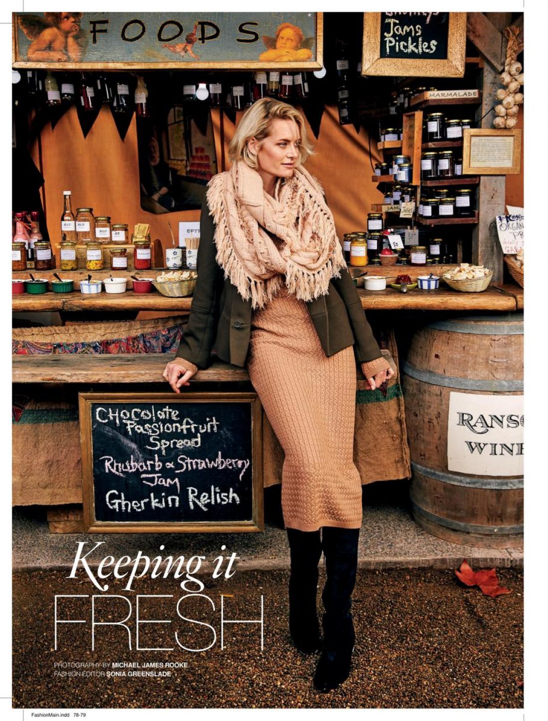 Carrie photographed for Next Magazine by Michael Rooke: Styling by Sonia Greenslade; Design Louise Thomson