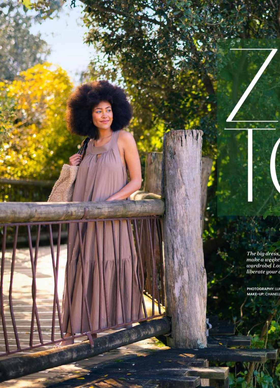 Omari photographed by Luke Harvey for Woman Magazine; makeup Chanelle Aldridge; Art Direction :Tori Siviter; Fashion: Susanna Andrew ; Photo Assist: Michael Moore