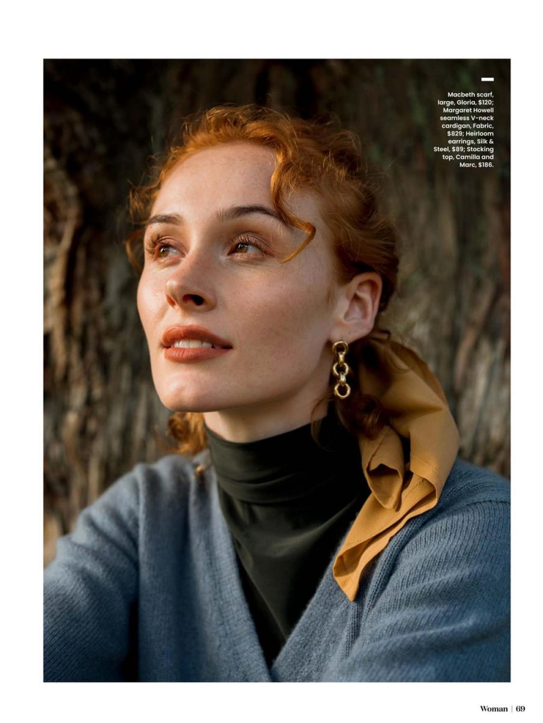 Paige photographed by Lula Cucchiara for Woman Magazine; Fashion; Anastasia Doniants; Mua: Lara Daly