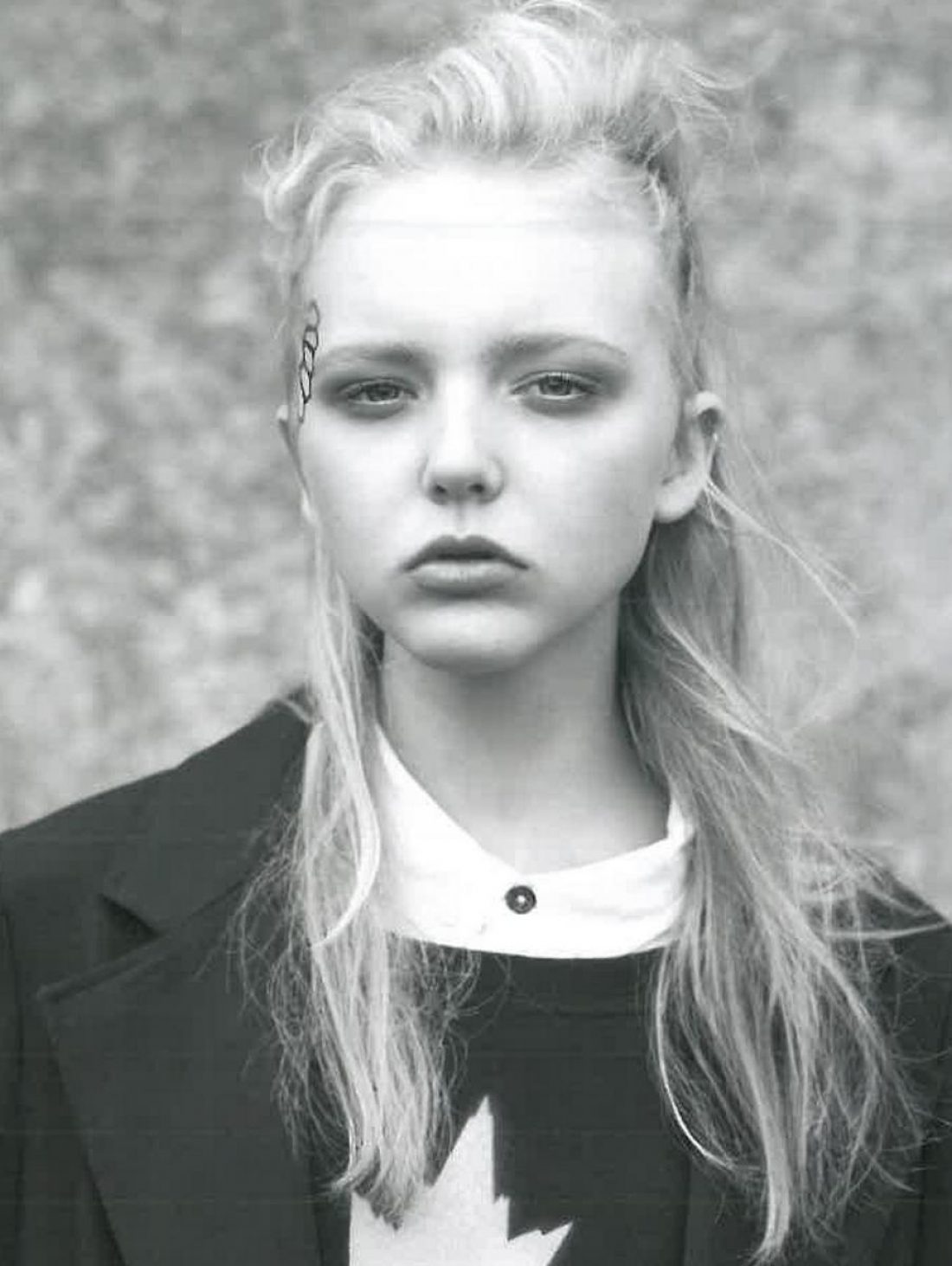 Libby & Jade photographed by Charles Howells for Black Magazine #25: Fashion Rachael Churchward &Ethan Butler Mua: Phoebe Watt using MAC Tatoo Mua: Amy Cameron Hair: Benjamin James @ Ryder Salon