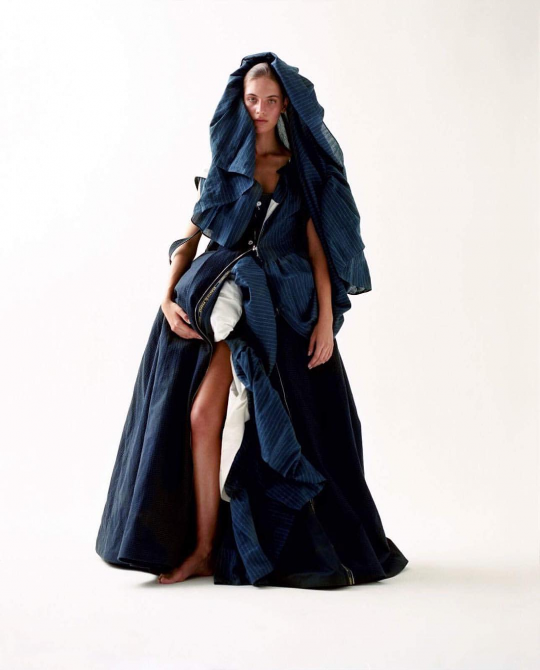 Bernie photographed for Bon Magazine  by Priscillia Saada Styling | Martina Almquist Model | Bernie/IMG  Photography assistant | Yannick D’orio  Make up | @Anthony Preel Hair | Yujio Kuda Set design | Giovanna Martial_